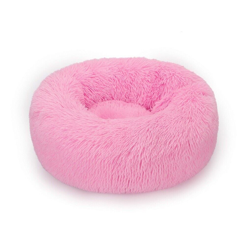 Super Soft Plush Dog Bed - Washable Velvet Pet Sofa & Kennel