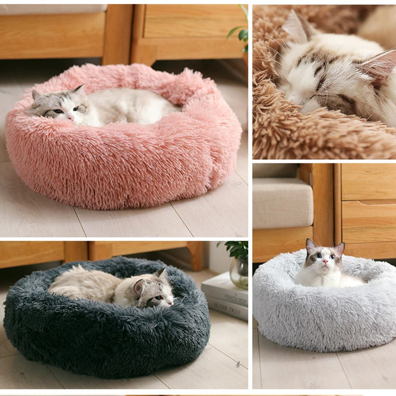 Super Soft Plush Dog Bed - Washable Velvet Pet Sofa & Kennel