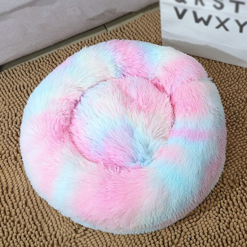 Super Soft Plush Dog Bed - Washable Velvet Pet Sofa & Kennel