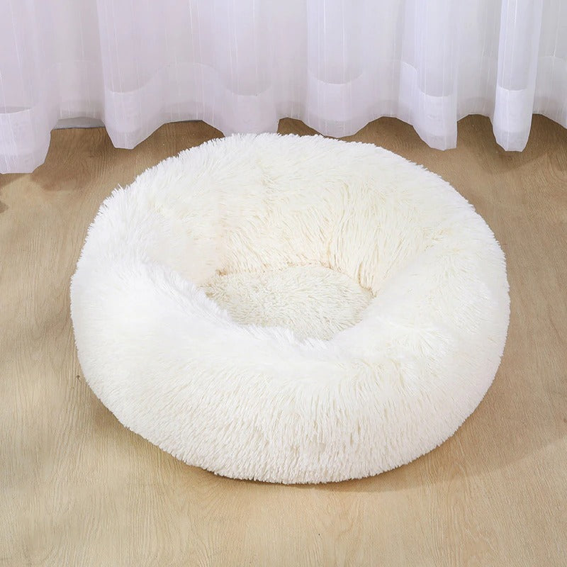 Super Soft Plush Dog Bed - Washable Velvet Pet Sofa & Kennel