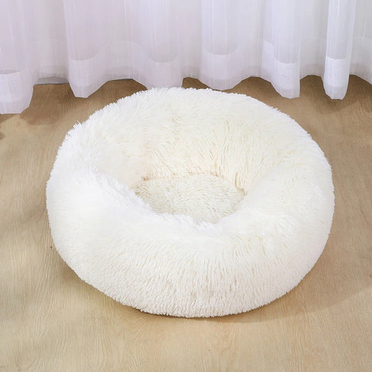 Super Soft Plush Dog Bed - Washable Velvet Pet Sofa & Kennel
